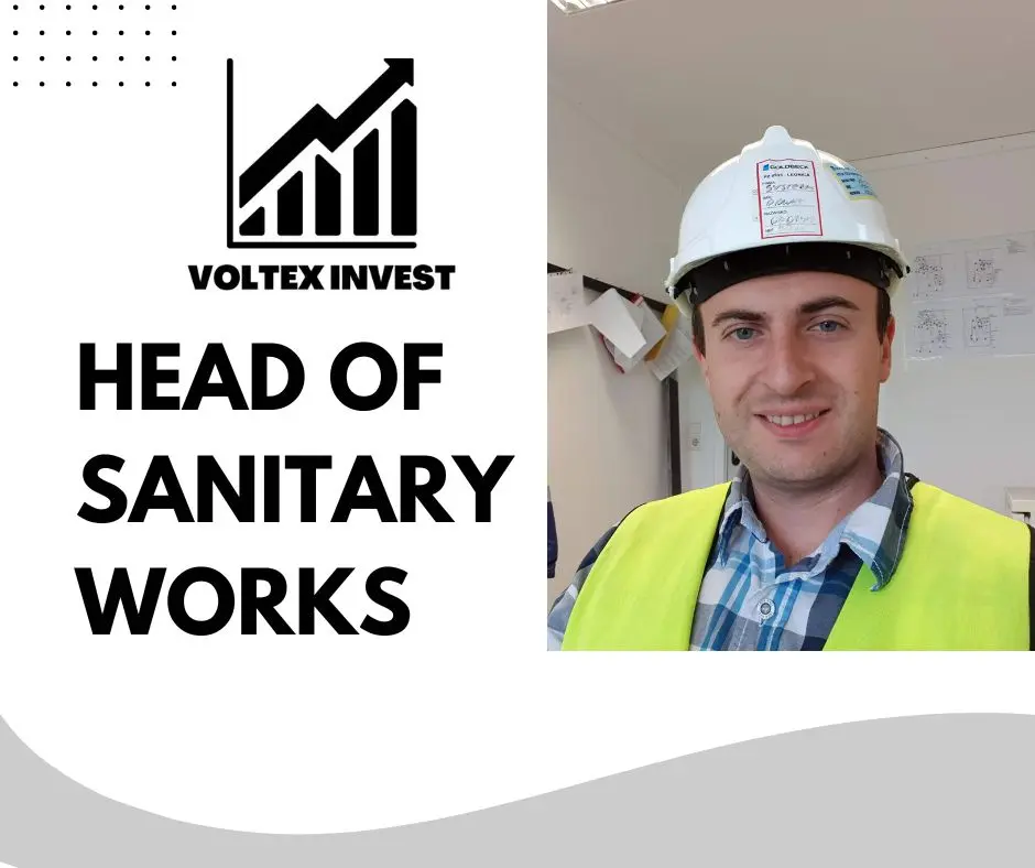 manager of sanitary works at Voltex Invest